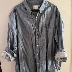Goodfellow & Co Men's Casual Gray Button Down Shirt